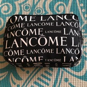 Lancome logo cosmetic bag